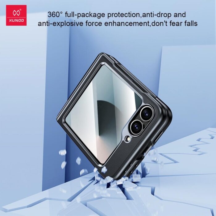 Xundd Roc Vegan Leather Case for Samsung Z Flip 6 - Image 4