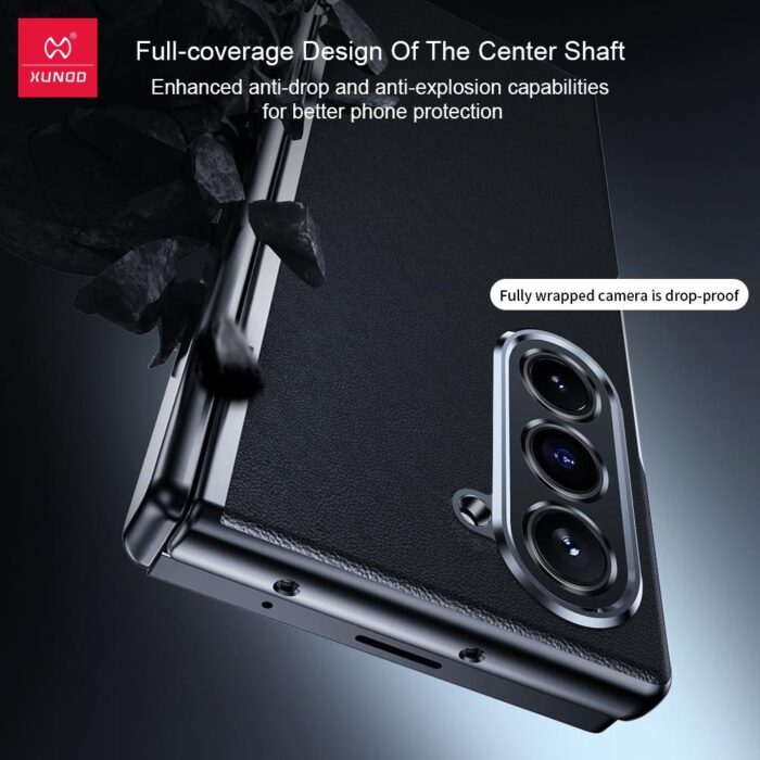 Xundd Roc Vegan Leather Case for Samsung Z Fold 6 - Image 3