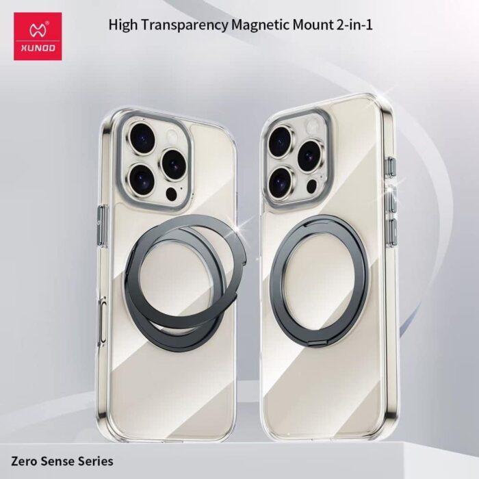 Xundd Zero Sense Clear Magsafe Case with Stand for iPhone 16 - Image 3