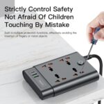 Yesido 2650W Power Socket with 2 USB 1 USB-C 38W Output MC11 - Image 7