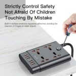 Yesido 2650W Power Socket with 6 USB MC08 - Image 4