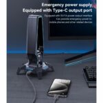 Yesido 3 in 1 Headset Stand with RCB Lights USB Hub Audio Adapter HB25 - Image 6