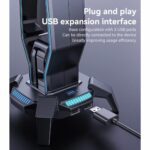Yesido 3 in 1 Headset Stand with RCB Lights USB Hub Audio Adapter HB25 - Image 5