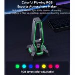 Yesido 3 in 1 Headset Stand with RCB Lights USB Hub Audio Adapter HB25 - Image 3