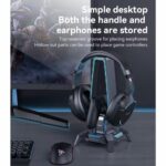 Yesido 3 in 1 Headset Stand with RCB Lights USB Hub Audio Adapter HB25 - Image 2