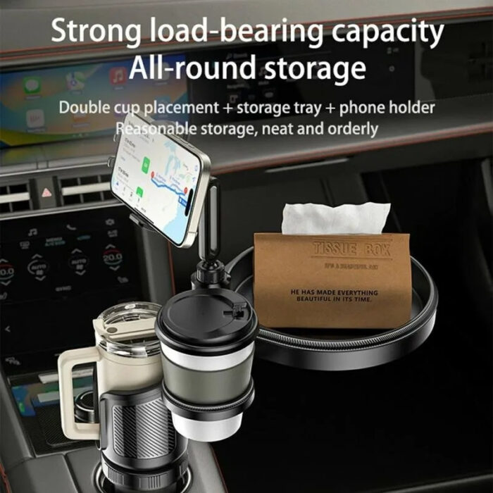 Yesido C274 4in1 Multifunctional Car Cup Holder and Tray Stand - Image 10