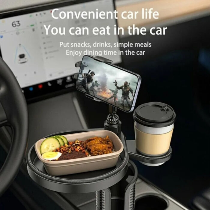 Yesido C274 4in1 Multifunctional Car Cup Holder and Tray Stand - Image 8