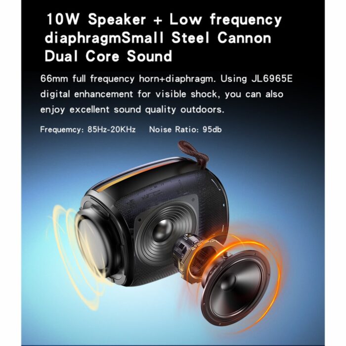 Yesido Colorful Lighting Bluetooth Speaker YSW20 - Image 2