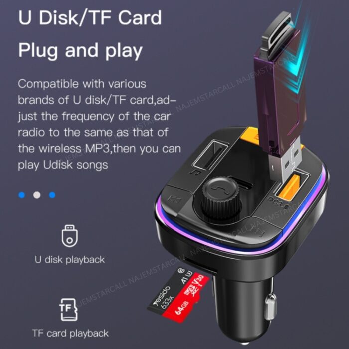 Yesido FM Transmitter with PD Car Charger Y45 - Image 4