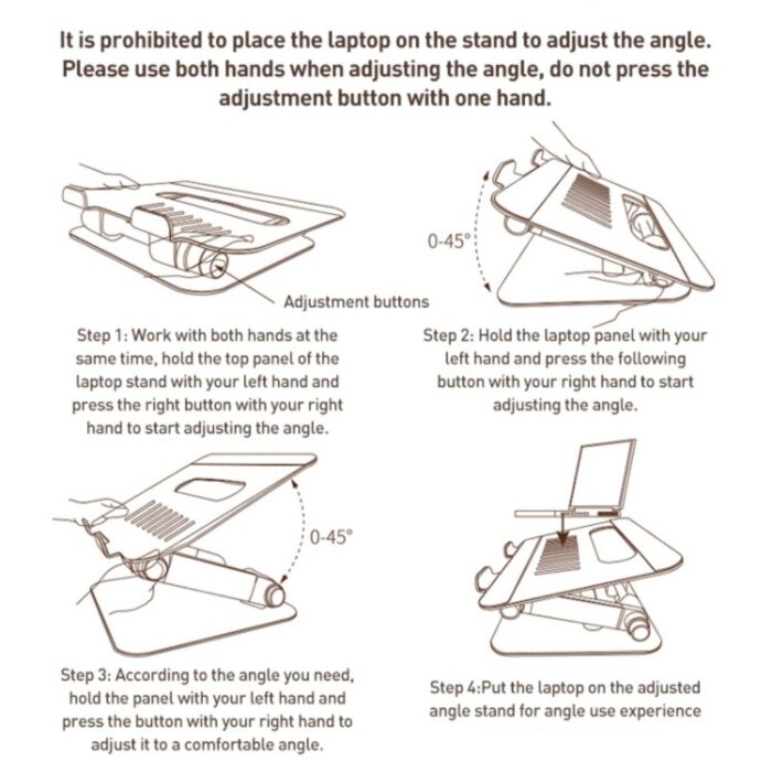 Yesido Foldable Laptop Swivel Stand LP06 - Image 8