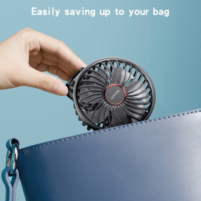 Yesido Foldable Silent Handheld USB Charging Fan YF10 - Image 9