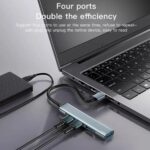 Yesido HB17 4 in 1 Type-C Multifunctional Docking Station - Image 2
