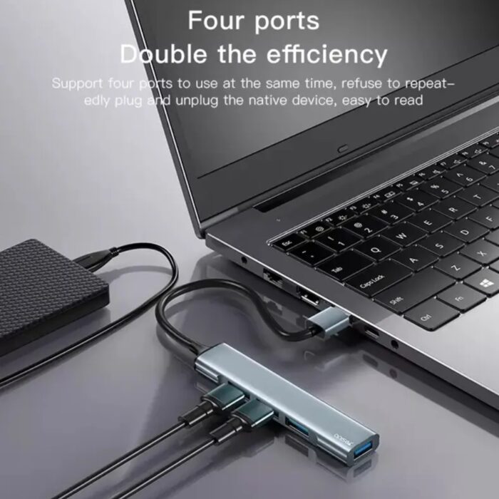 Yesido HB17 4 in 1 Type-C Multifunctional Docking Station - Image 2