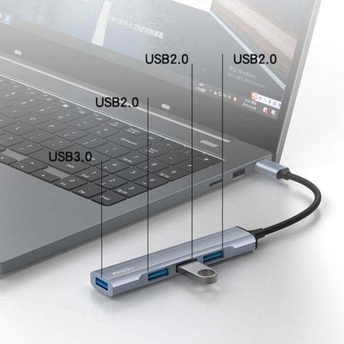 Yesido HB17 4 in 1 Type-C Multifunctional Docking Station - Image 3