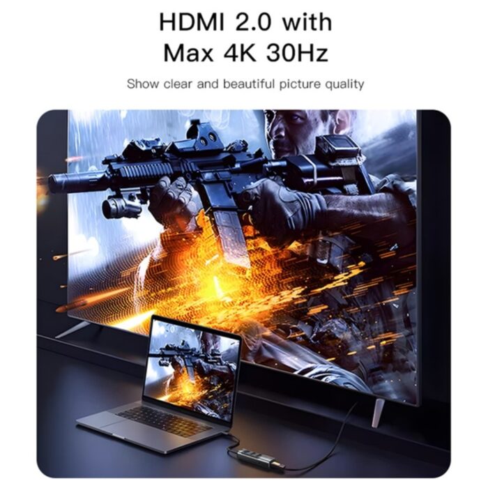 Yesido HB22 HDTV Multifunctional USB Docking Station - Image 3