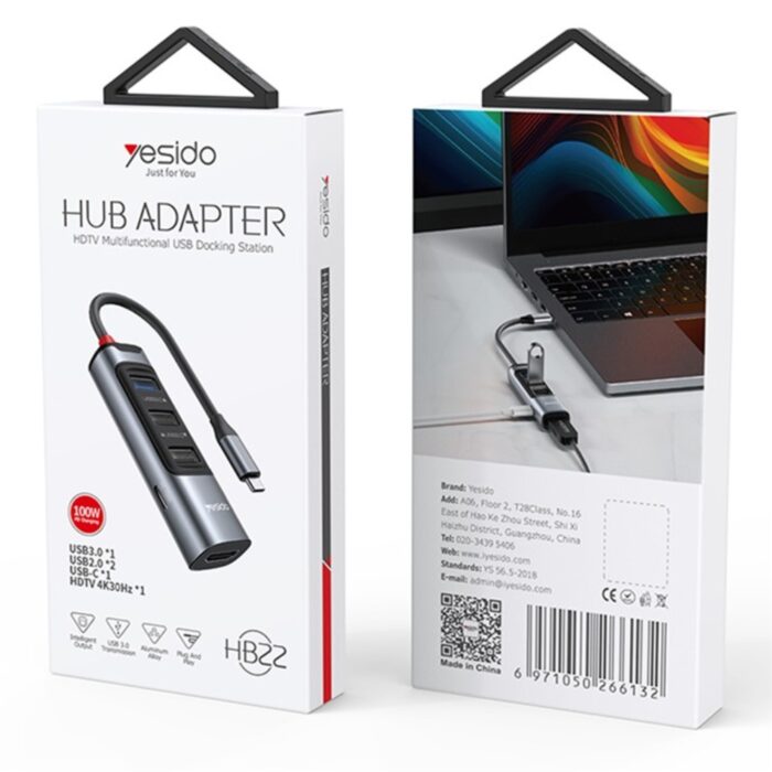 Yesido HB22 HDTV Multifunctional USB Docking Station - Image 5