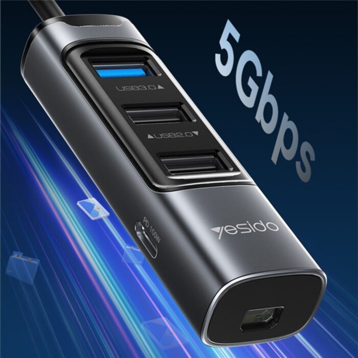 Yesido HB24 Mini DP Multifunctional USB Docking Station - Image 2