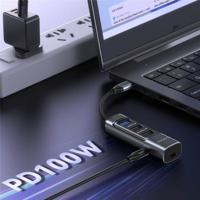Yesido HB24 Mini DP Multifunctional USB Docking Station - Image 3