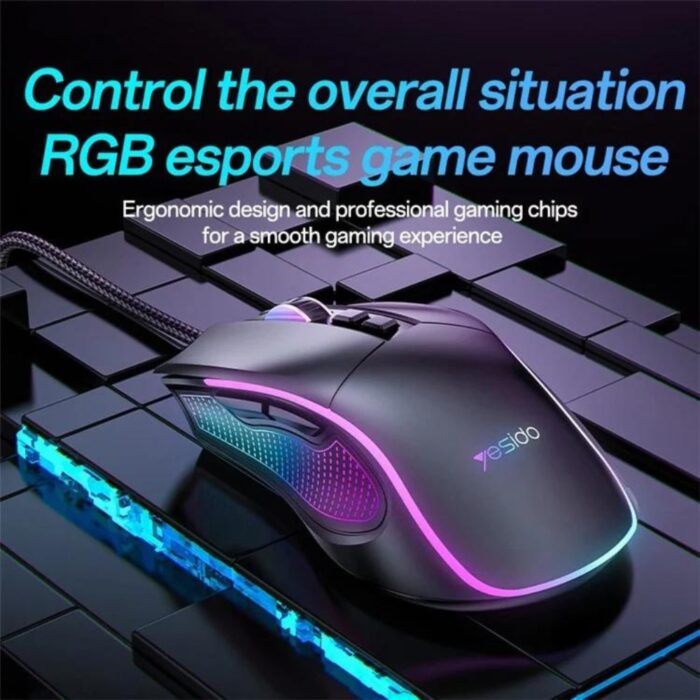 Yesido KB20 USB Wired Gaming Mouse 7200DPI - Image 2