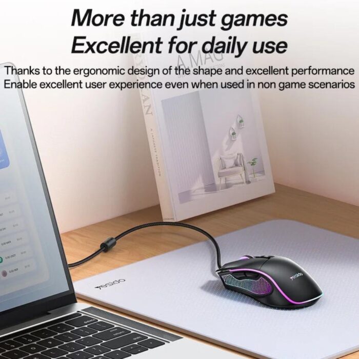 Yesido KB20 USB Wired Gaming Mouse 7200DPI - Image 9