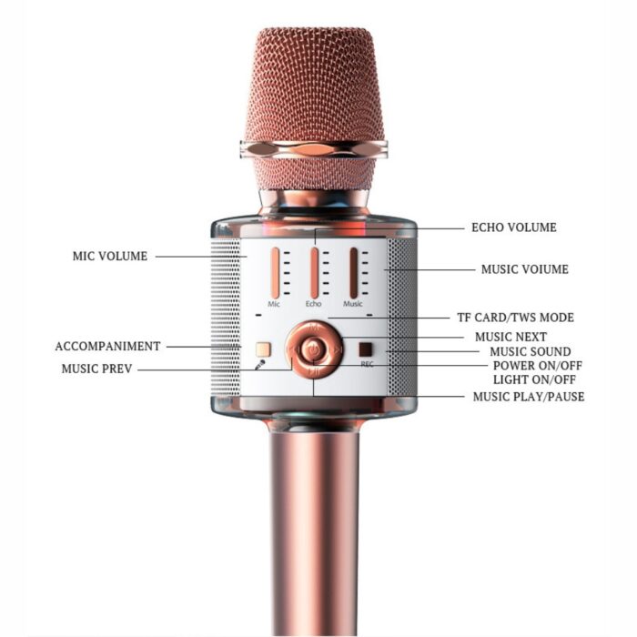 Yesido Karoake Bluetooth Microphone Speaker KR10 - Image 6