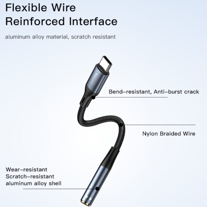 Yesido USB-C to 3.55mm Jack YAU38 - Image 5