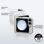 YoungKit Magnetic Transparent Case for Samsung Z Flip 6 - Image 3