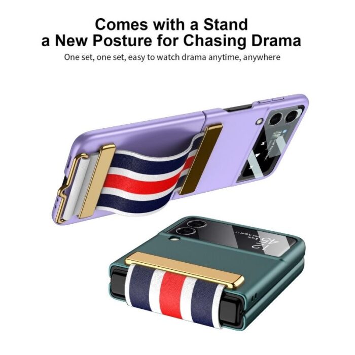 Z Flip 3 Case Painted Hand Strap - Image 5