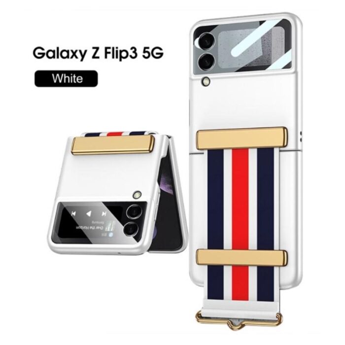 Z Flip 3 Case Painted Hand Strap - Image 4