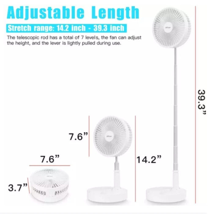 ZOLELE Portable And Foldable Cordless Fan - Image 7