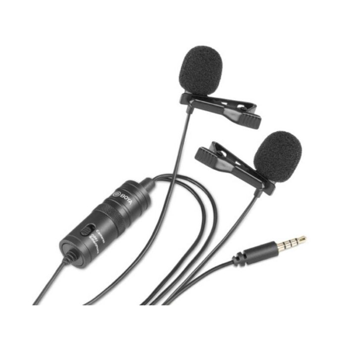 Boya Dual Omni-directional Lavalier Mic BY-M1DM - Image 3