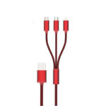 EMY Brand 3 in 1 micro-usb & iOS mobile phone cable