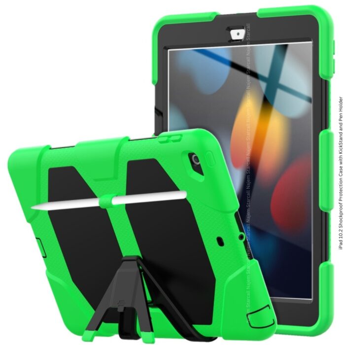 iPad 10.2 Shockproof Protection Case with KickStand and Pen Holder - Image 7
