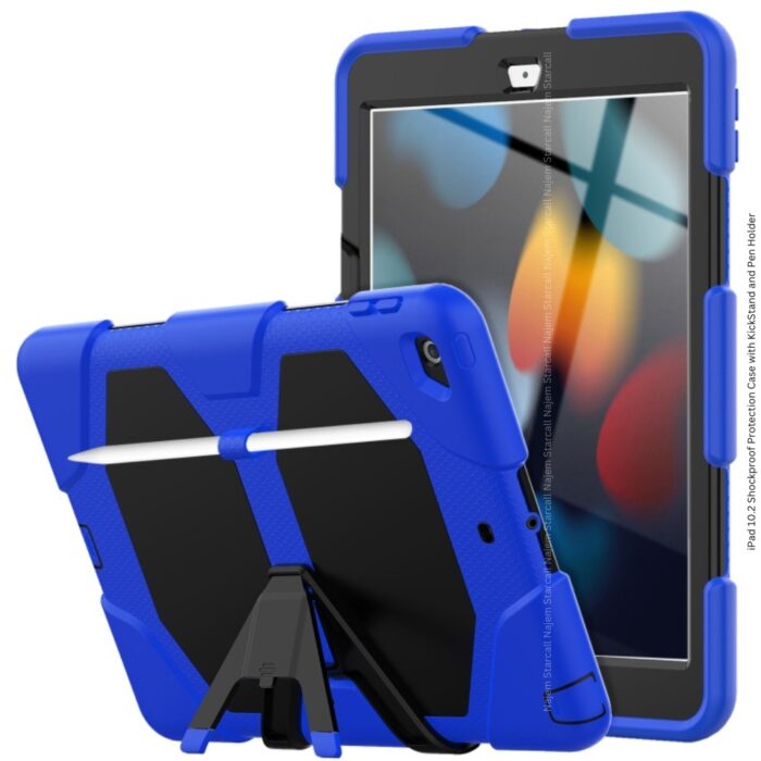 iPad 10.2 Shockproof Protection Case with KickStand and Pen Holder - Image 9