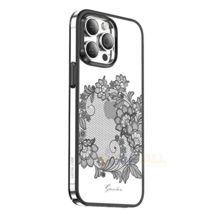 iPhone 14 Pro Max Green Lion Nature 2 Flower Curtain - Image 2