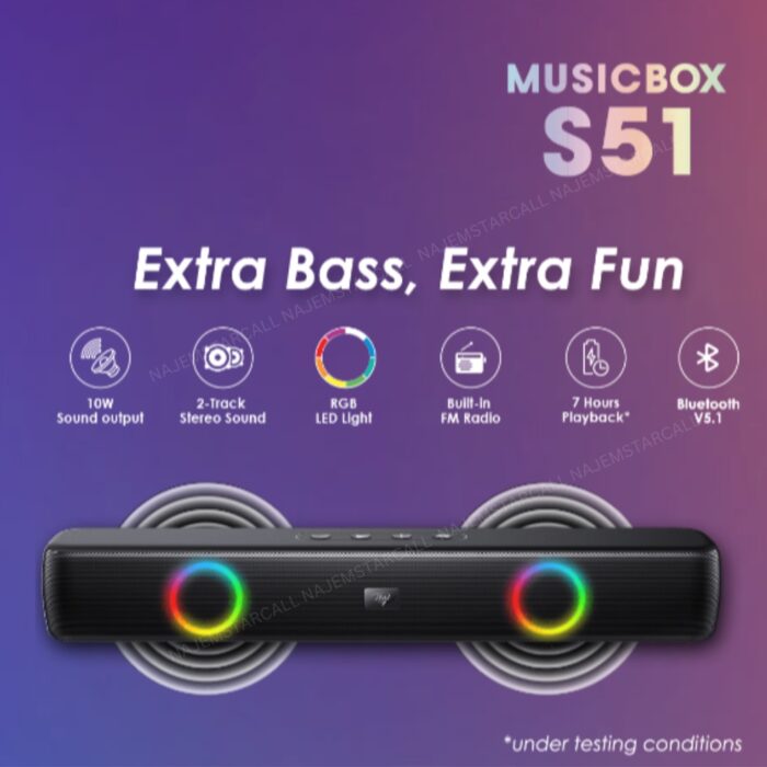 iTel S51 Wireless Portable Speaker with Extra Bass - Image 2