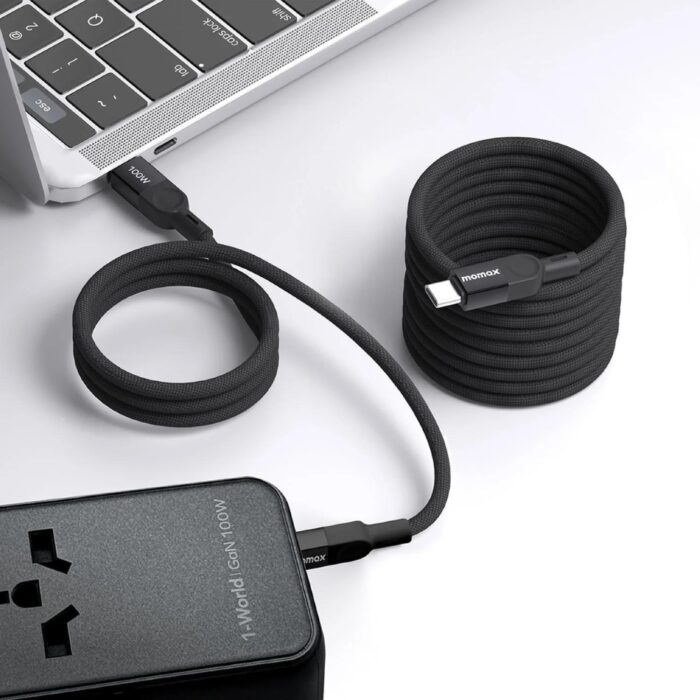momax Mag Link Magnetic USB-C to USB-C Cable 100W - Image 2