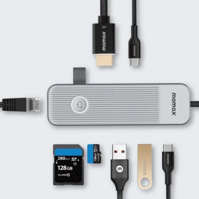 momax ONELINK 8 in1 multi-function USB-C Hub - Image 4