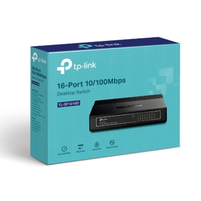 TP-Link TL-SF1016D 16-Port 10-100Mbps Desktop Switch - Image 4