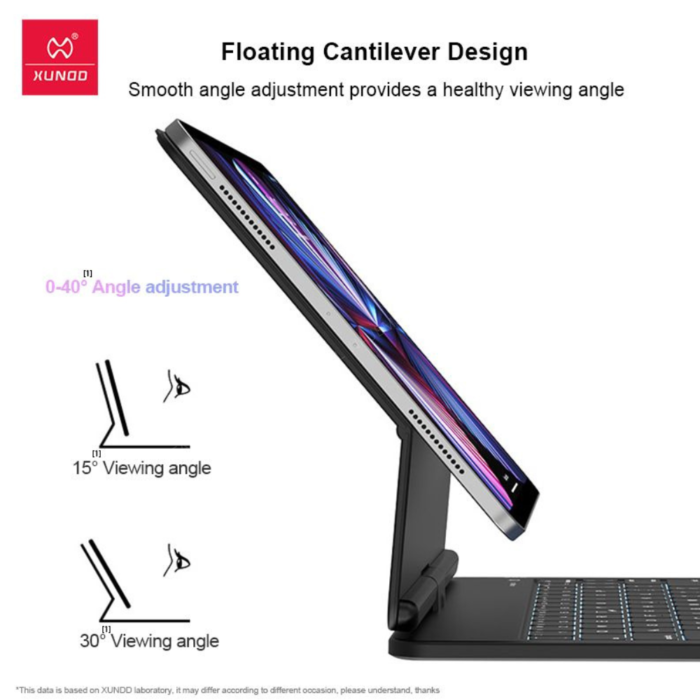 Xundd Magnetic Case with Keyboard for iPad Pro 12.9 - Image 4