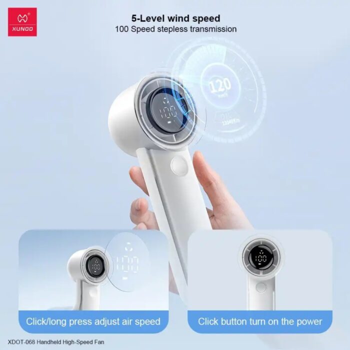 XUNDD XDOT-068 Handheld High Speed Fan - Image 5