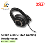 Used Green Lion GP32X Gaming Headphones