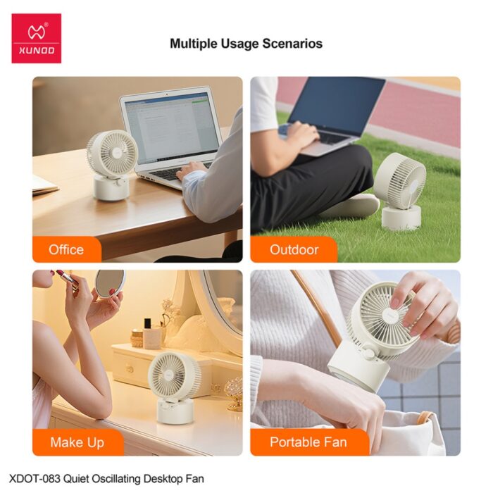 Xundd XDOT-083 Oscillating Quiet Desktop Fan - Image 9