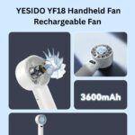 YESIDO YF18 Handheld Rechargeable Fan - Image 6