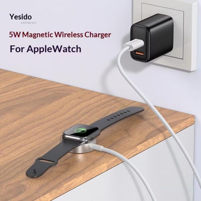 Yesido Ds36 Apple Watch Magnetic Charger, Type-C Cable, 5W Fast Charging 1m - Image 3