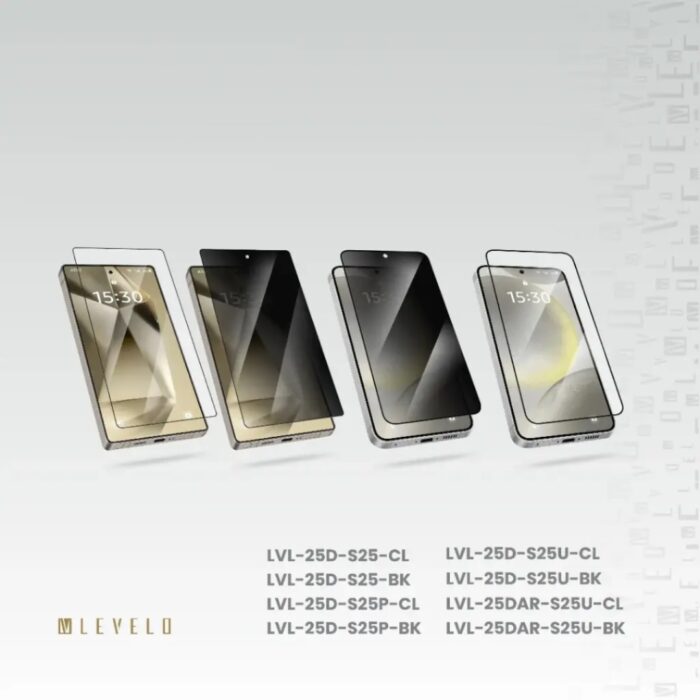 Levelo 2.5D Silk Print High Silicon Aluminum Glass Privacy Protector for Samsung S25 Ultra - Image 3