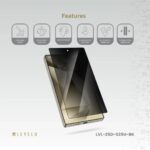 Levelo 2.5D Silk Print High Silicon Aluminum Glass Privacy Protector for Samsung S25 Ultra - Image 2