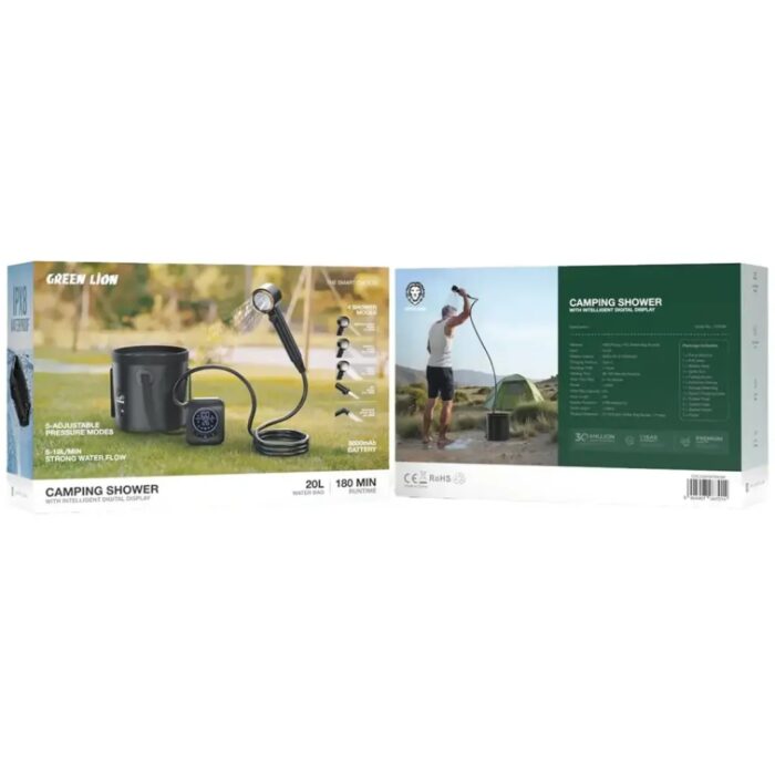 Green Lion Camping Shower with Intelligent Digital Display - Image 3