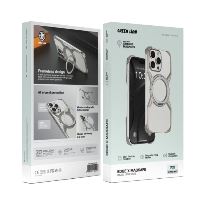 Green Lion Edge X MagSafe Bezel Less Case for iPhone 16 Pro Max - Image 2