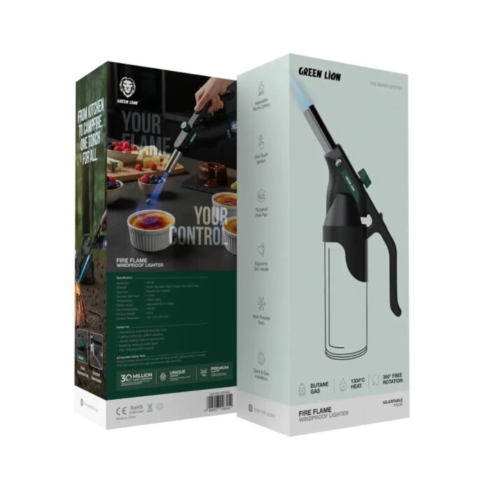 Green Lion Fire Flame Windproof Lighter - Image 4